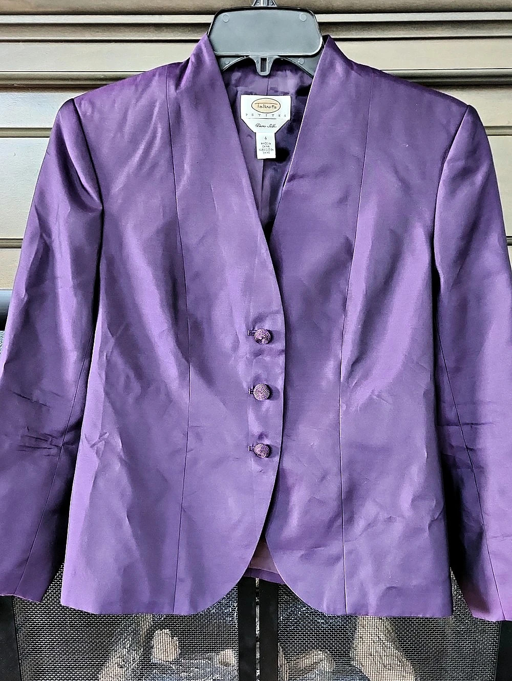 Talbots Purple Blazer Size 4